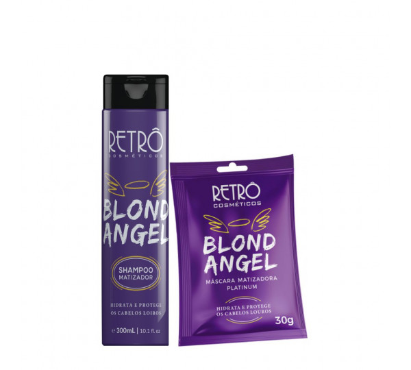 Retrô Blond Angel Kit Shampoo e Máscara Matizadora Sachê